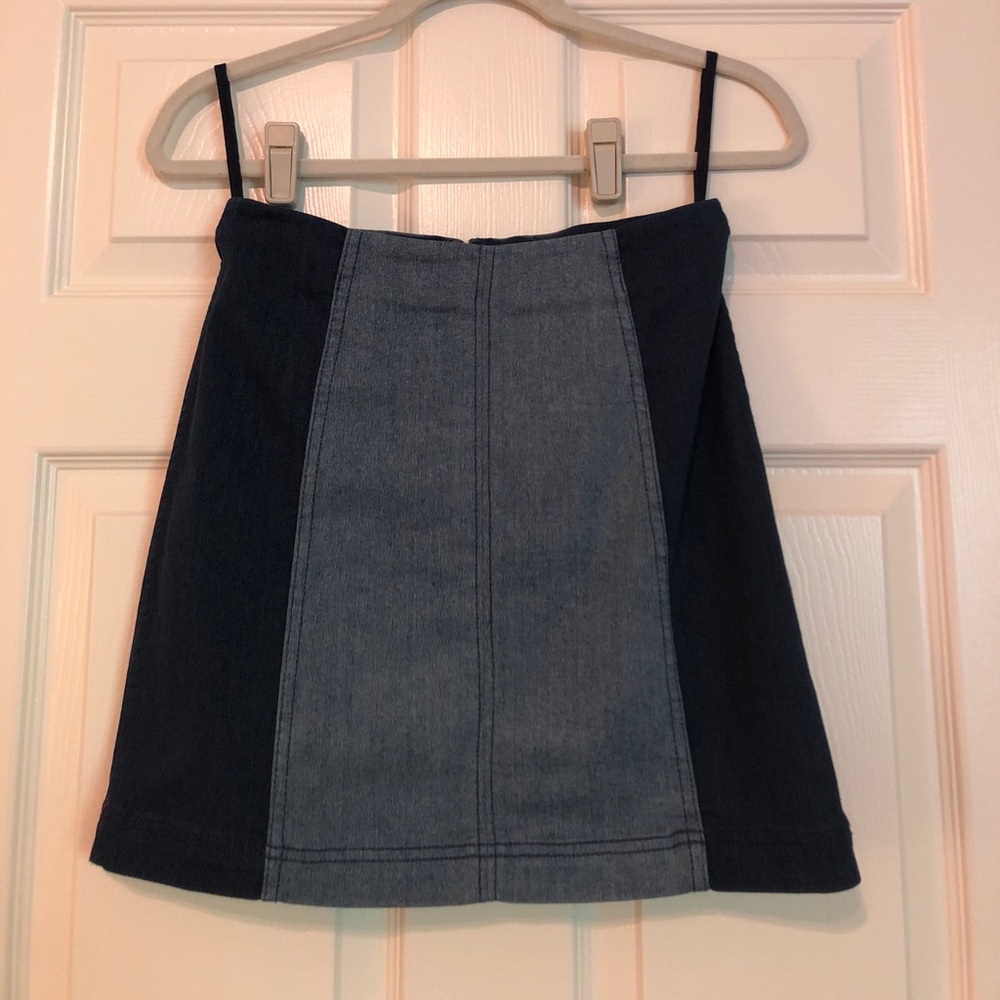 Free People Jean Skirt